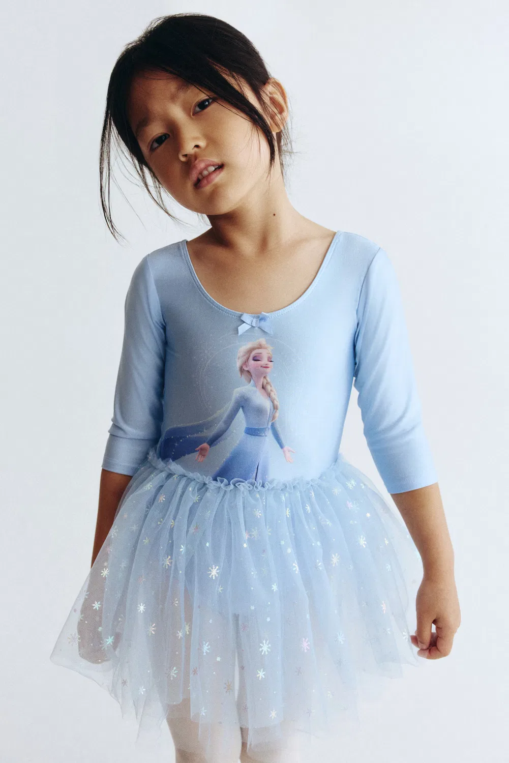 Балетный купальник с юбкой из тюля H&M, Hellblau/Eiskönigin