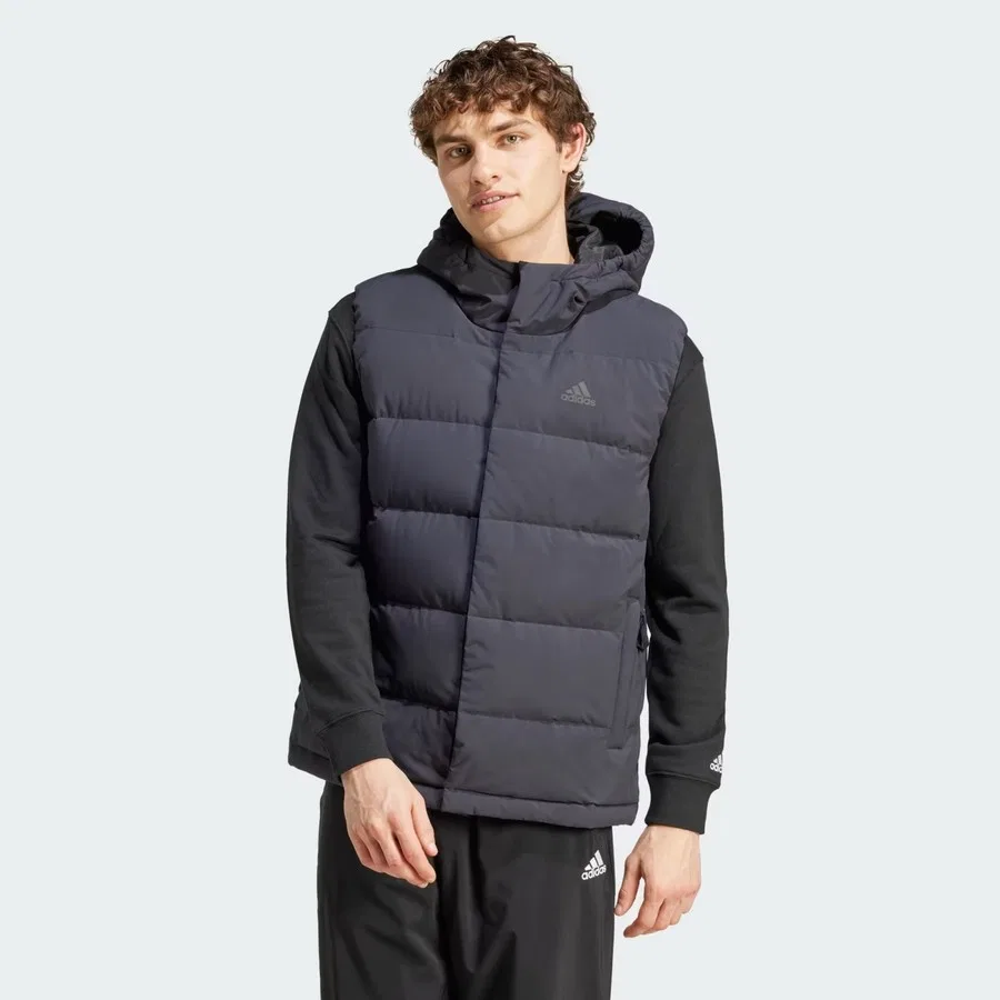 Мужская ветрозащитная куртка-жилет adidas HELIONIC VEST IX8113, Черный