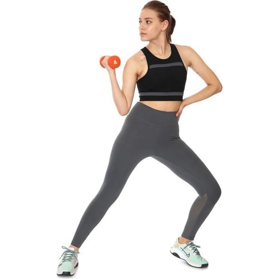 Спортивный бюстгальтер с длинным рукавом Nike Df Swsh Ll Rundvsn Bra, Черный — фото 3