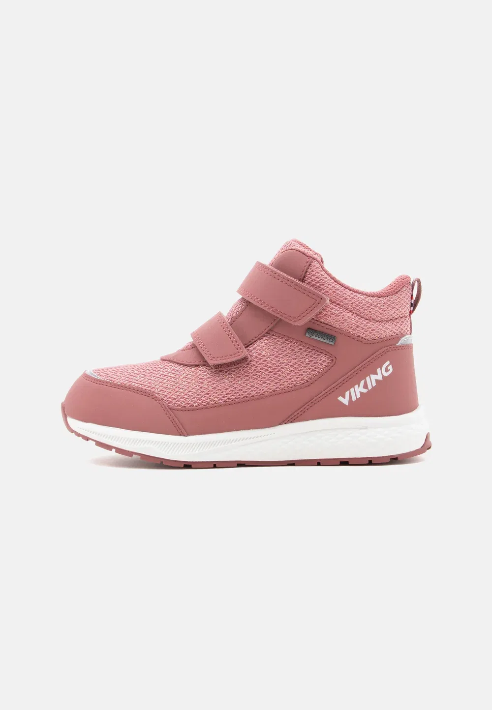 Эластичные кроссовки с блестящей мембраной Gore-Tex - высокие кроссовки Viking, Pink