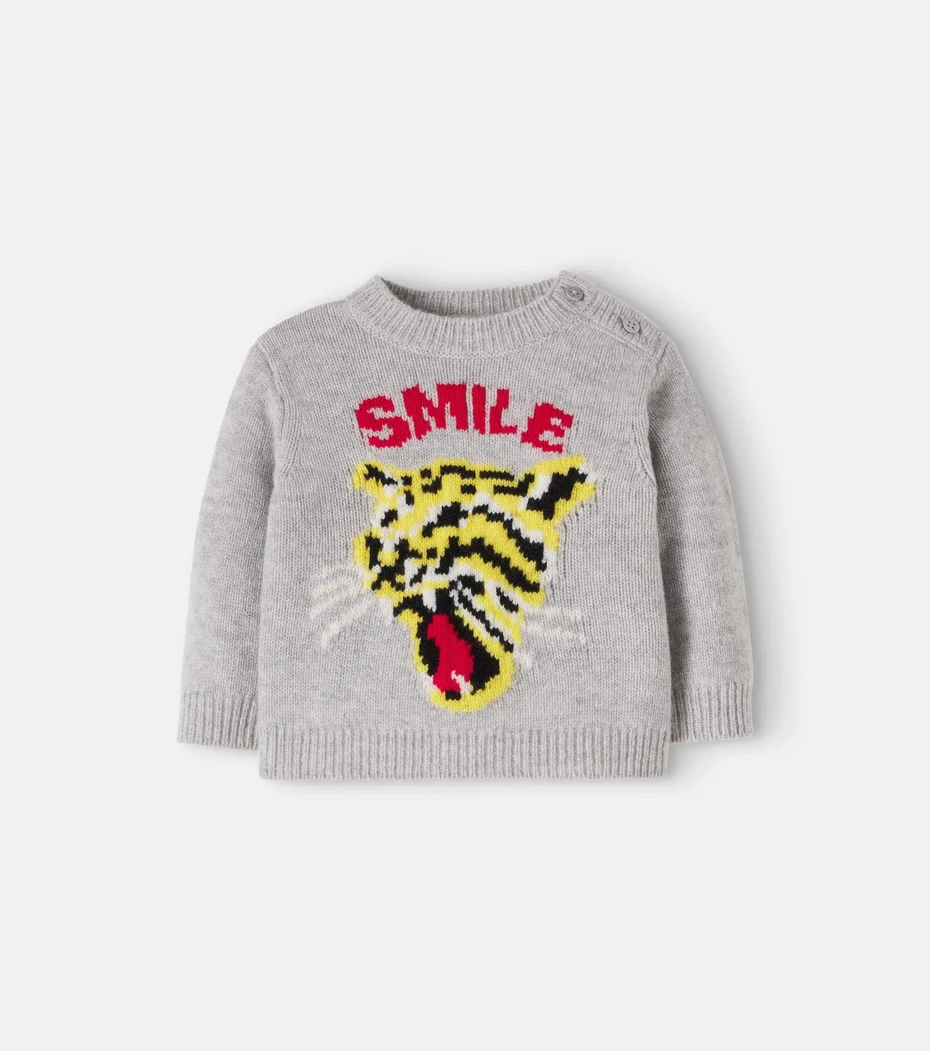 Свитер шерстяной Stella Mccartney Kids, серый