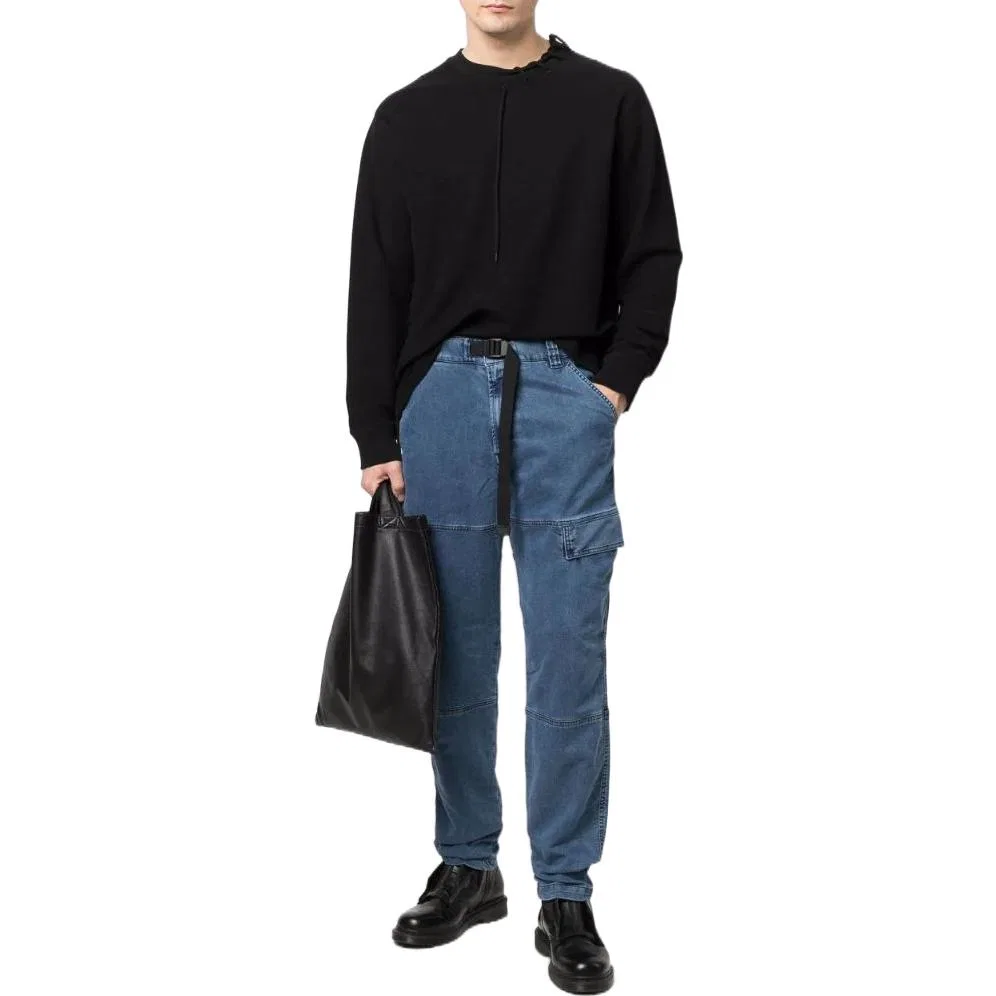 Мужские зауженные джинсы-джоггеры D-Krooley Tapered Joggjeans DIESEL, Blue — фото 3