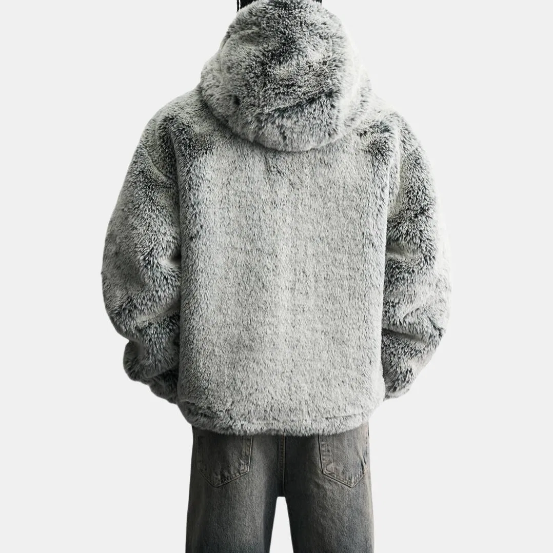 Мужская куртка с капюшоном Gray Green ZARA, Gray Green — фото 4