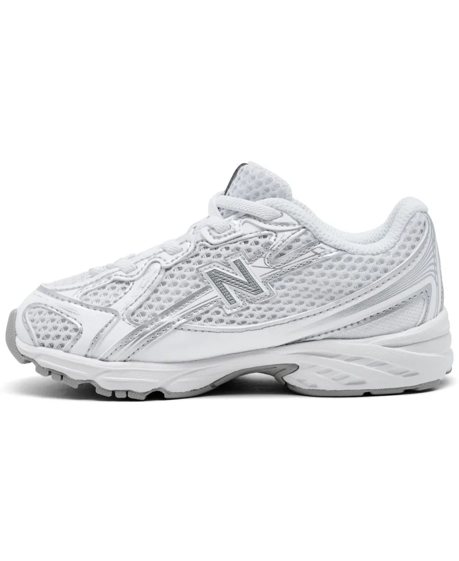 Детские кроссовки на шнуровке 740 Stretch от Finish Line New Balance, белый — фото 3