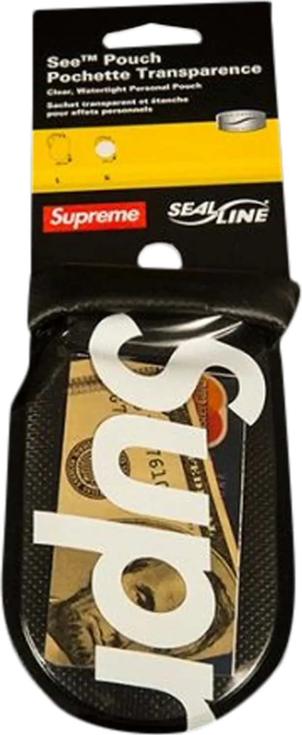 

Сумка Supreme Sealline See Pouch Small Black, черный