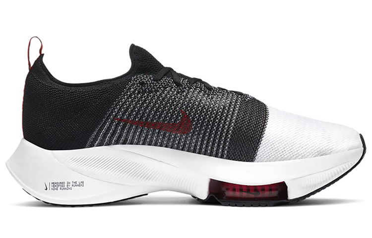 Кроссовки Nike Air Zoom Tempo Next% Flyknit, белый/черный — фото 2