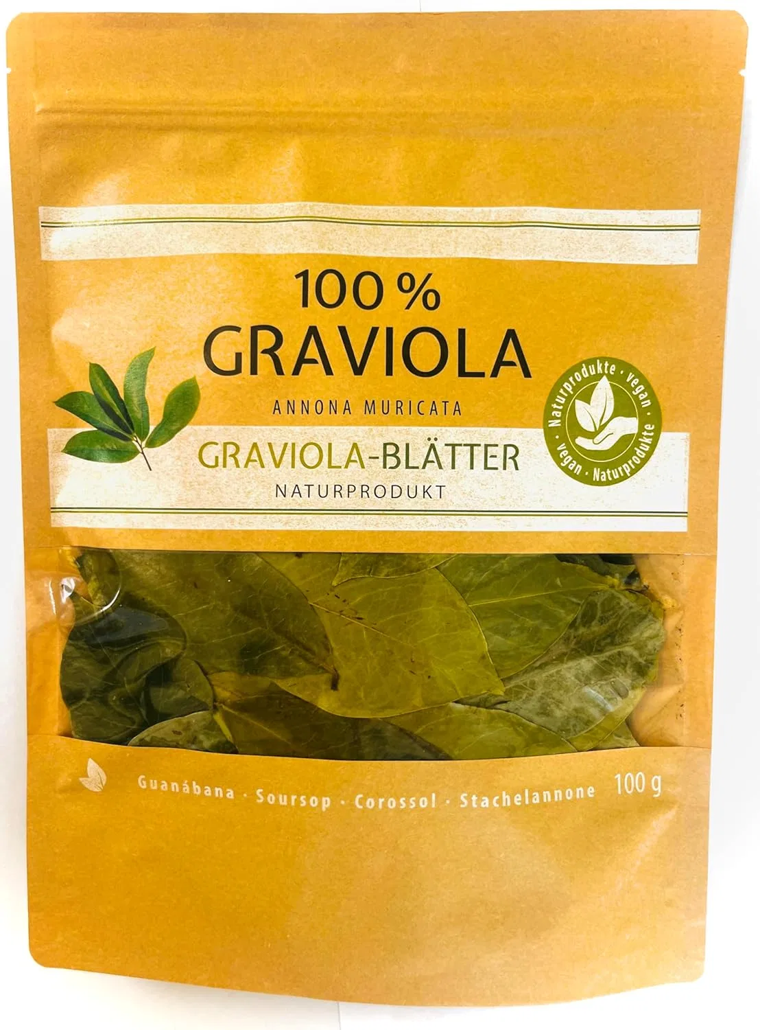 Чай Tub Teas Graviola Blätter, 4 x 100 г, Graviola.de