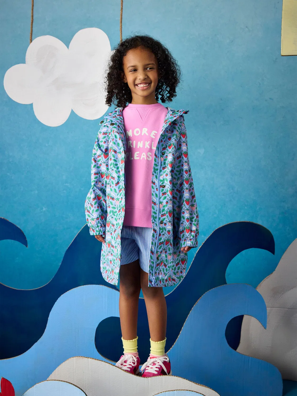 Дождевик Rainford Joules, Blue Strawberry — фото 4
