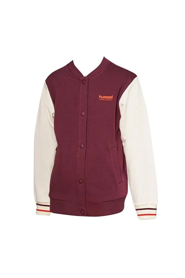 Детское пальто-бомбер для девочек хлопковое Halton bomber Hummel, Burgundy