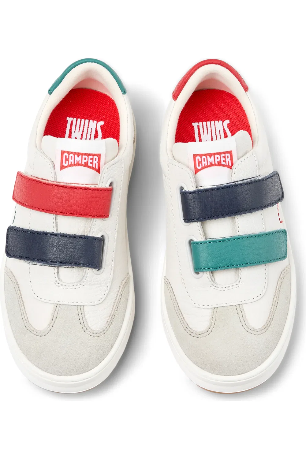 Кроссовки детские Camper Runner Four Twins Mismatch, асимметричные, Beige Multi — фото 4