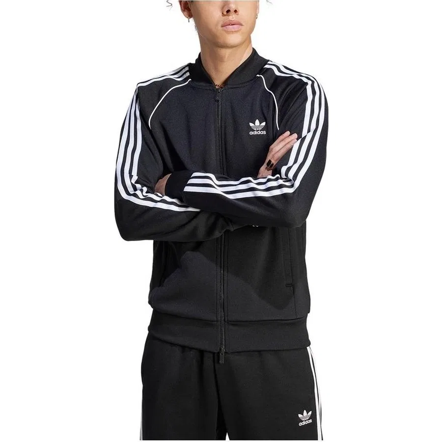 Спортивная куртка с длинным рукавом Adicolor Classics SST Track Jacket adidas, Черно-белый — фото 4
