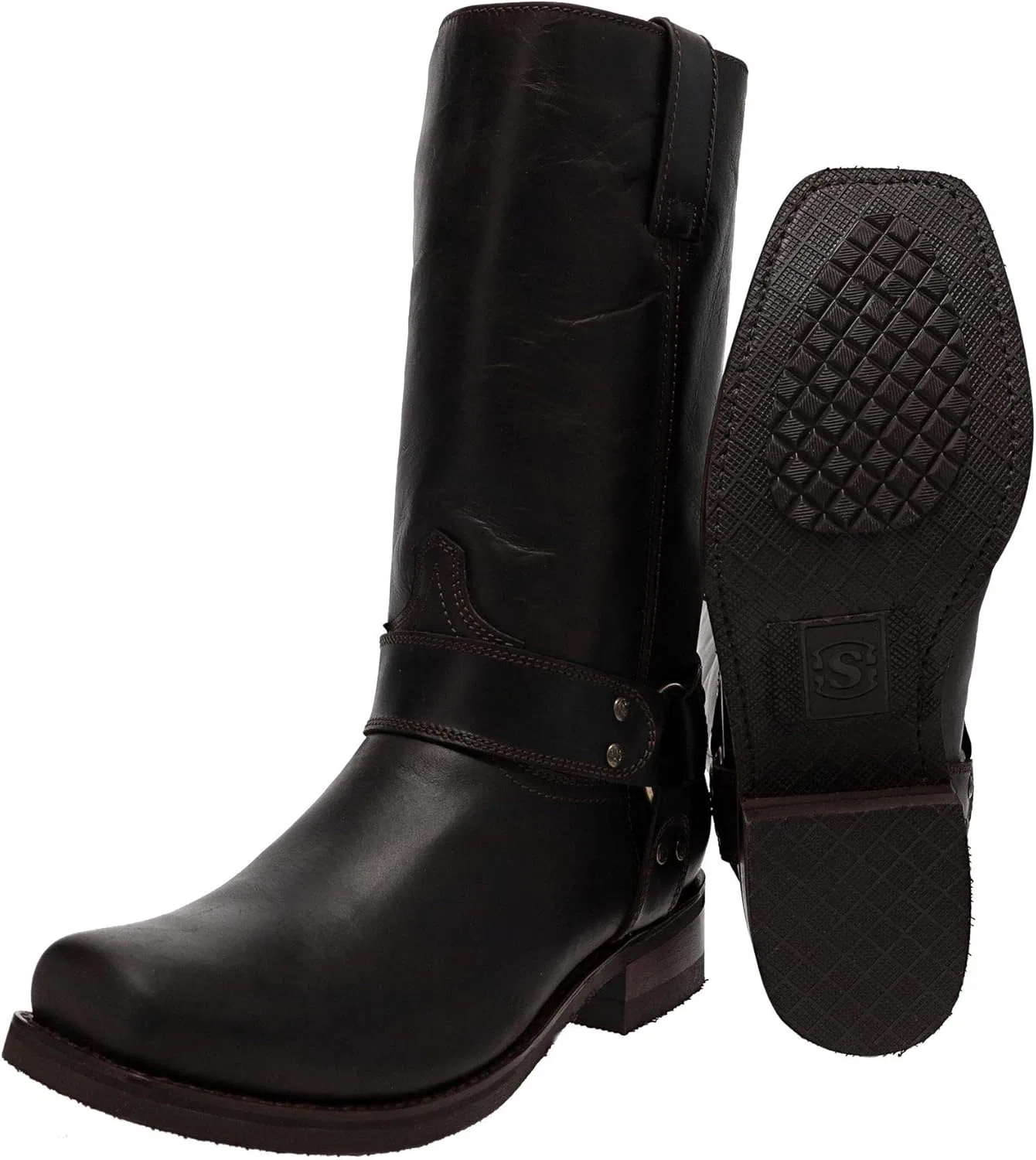 Ботинки Sendra Boots унисекс 9809 Cafe Biker с утеплителем Thinsulate, коричневые — фото 4