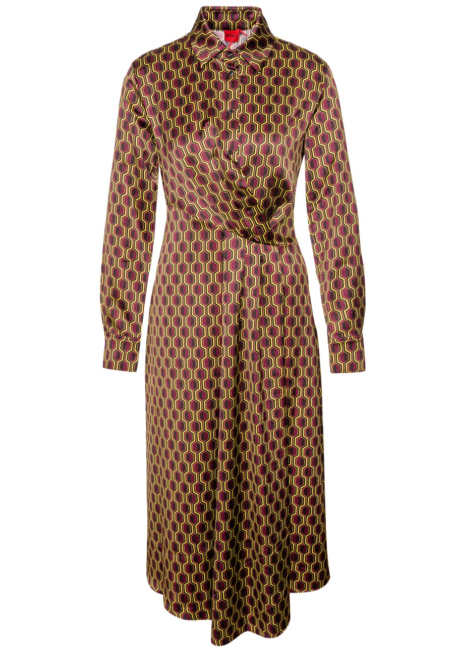 

Платье рубашка HUGO Shirt Dress Keya-1, разноцветный