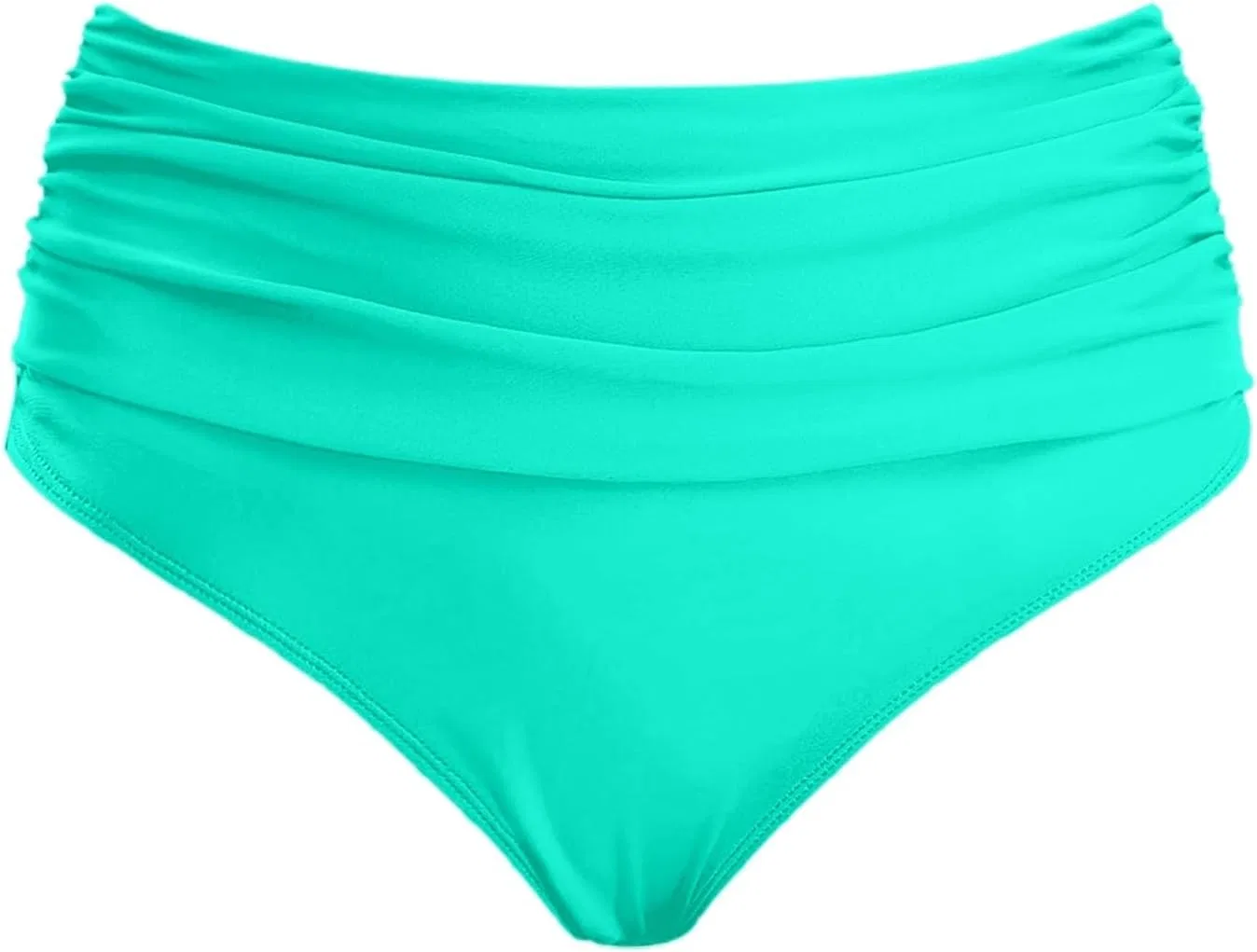 Женские высокие бикини-шорты с утяжкой Bikini Bottoms for Women, Mint Green — фото 3