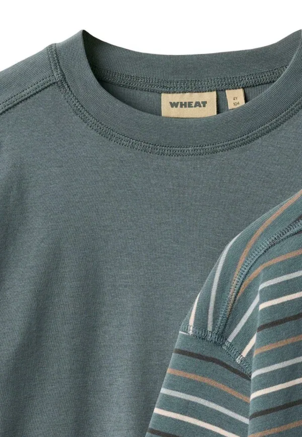 Комплект из 2 джемперов с круглым вырезом, полосатый, Wheat Multi Stripe, синий — фото 3