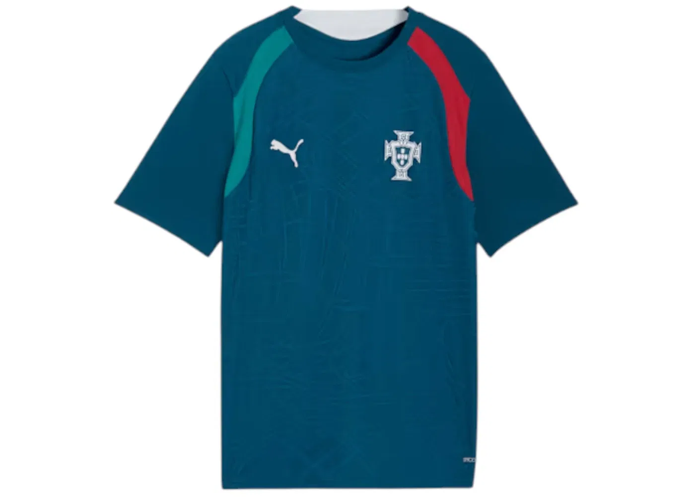 Детская тренировочная футболка Puma Portugal Big Kids' Jersey, Ocean Tropic/Silver Mist