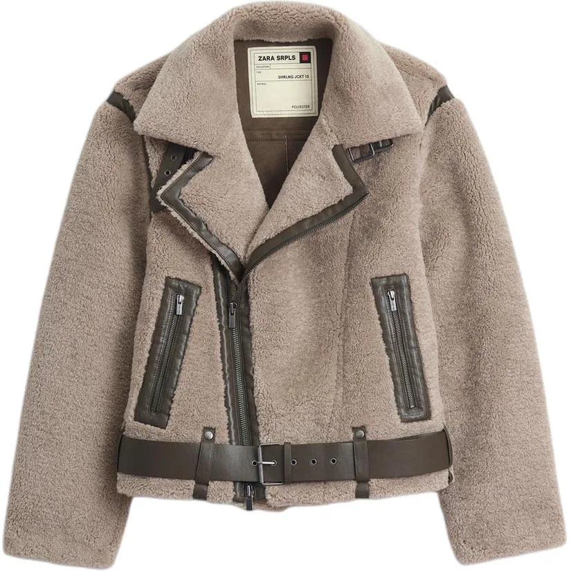 Мужское бархатное пальто Dark Taupe ZARA