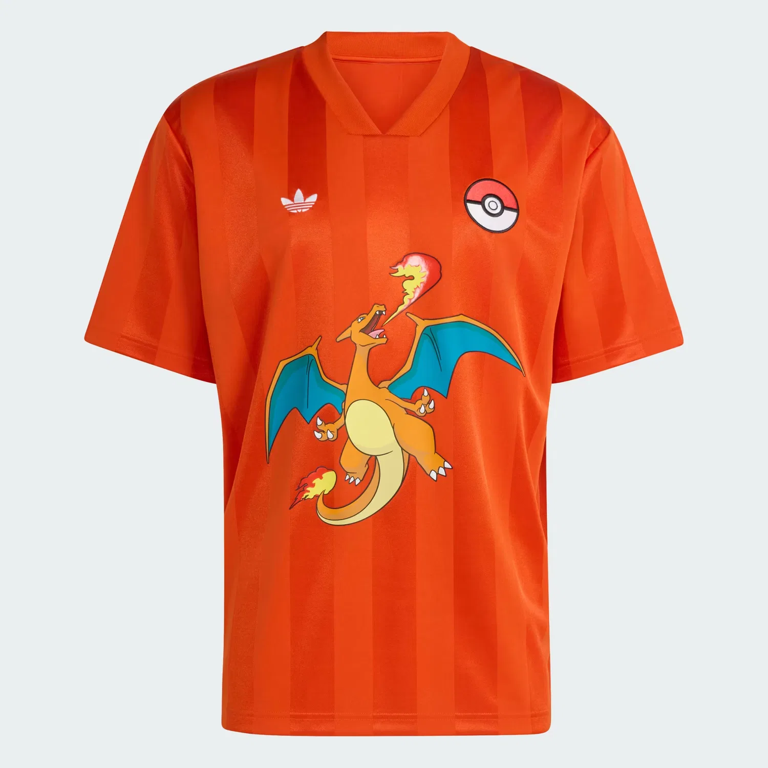 Мужская футболка свободного кроя с принтом Pokémon Adidas Originals, Collegiate Orange — фото 4