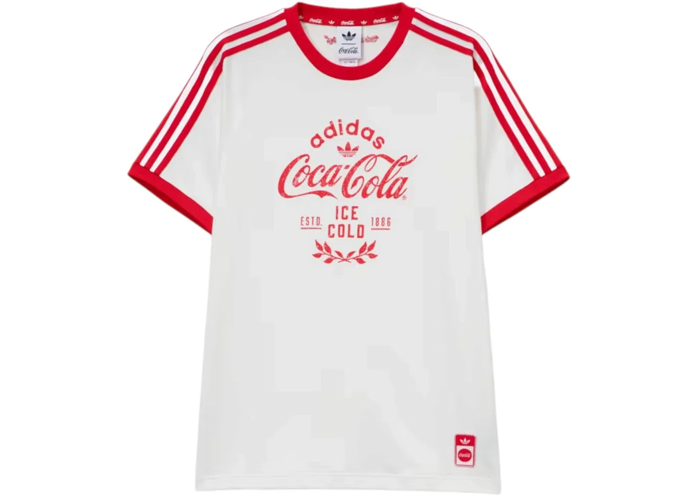 Мужская футболка с принтом Classic Sport Cali Adidas x Coca-Cola, белый