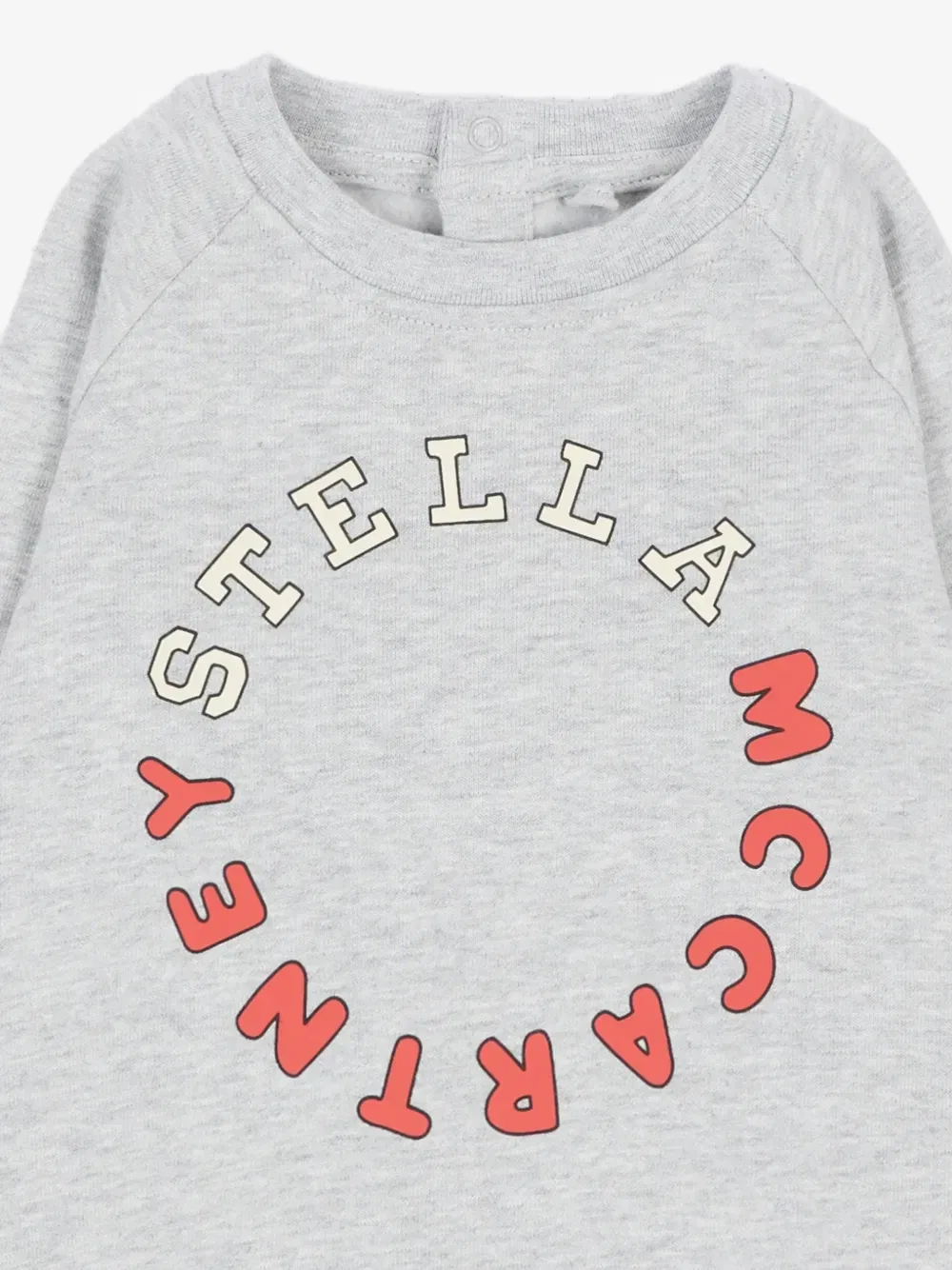 Хлопковая толстовка с логотипом Stella McCartney Kids, серый — фото 3