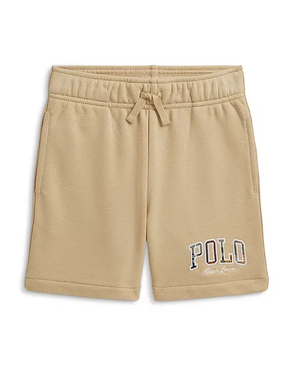 Детские шорты для мальчиков с принтом Polo Ralph Lauren, кремовый
