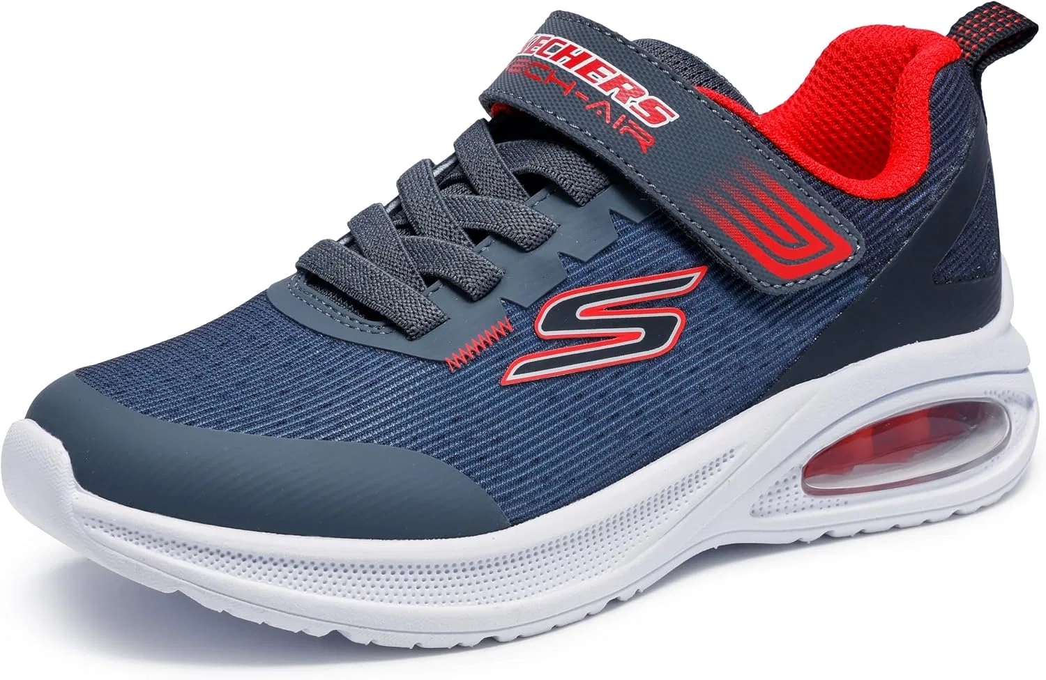 Детские кроссовки для мальчиков Microspec Max Advance-Squad-p Skechers, Charcoal/Black