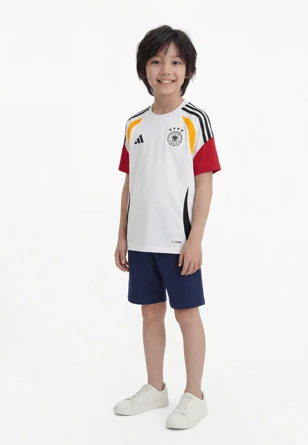 Футболка унисекс для тренировок Germany Tiro Adidas Performance, белый