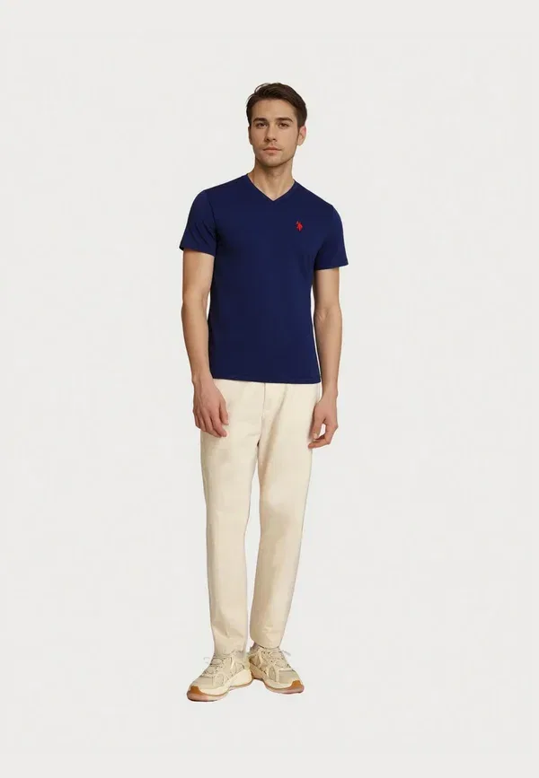 Футболка из хлопка Basic T-shirt U.S. Polo Assn, Dark Blue U.S. Polo Assn., темно-синий