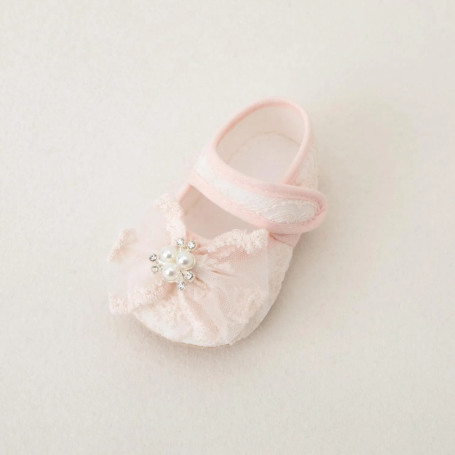 Детские туфли для девочек с цветочной вышивкой Mary Jane WaiHeikki, Pink — фото 4