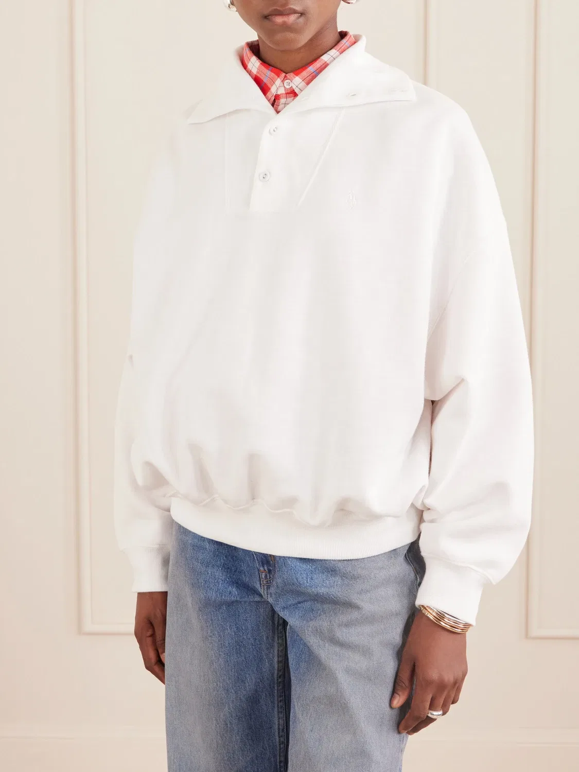 Свитшот из хлопка с логотипом Уимблдона POLO RALPH LAUREN, белый — фото 3