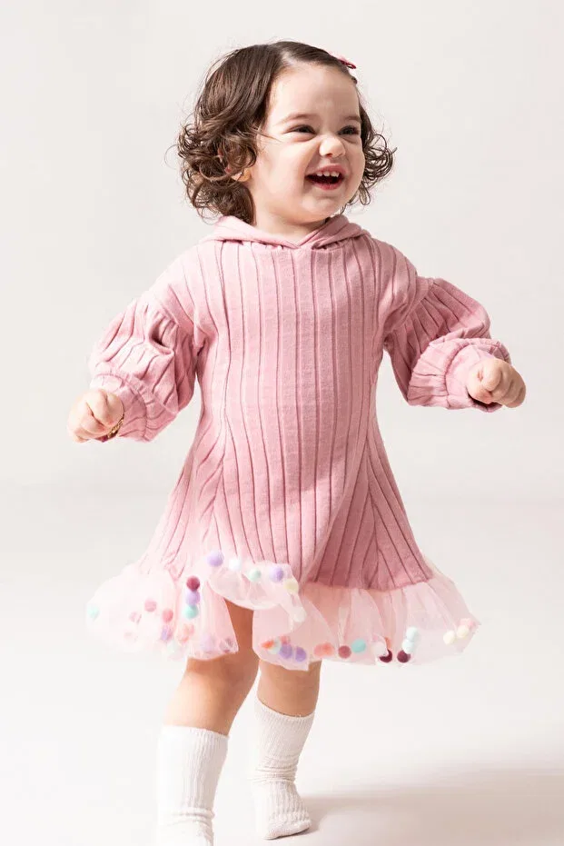 Детское платье для девочек хлопковое Babymod, Pink — фото 2