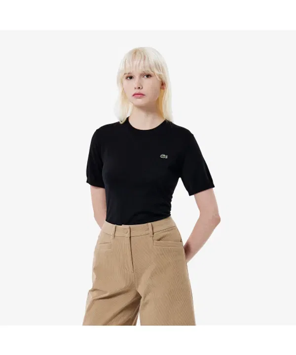Свитер женский Lacoste 031, из мягкой шерсти, бежевый