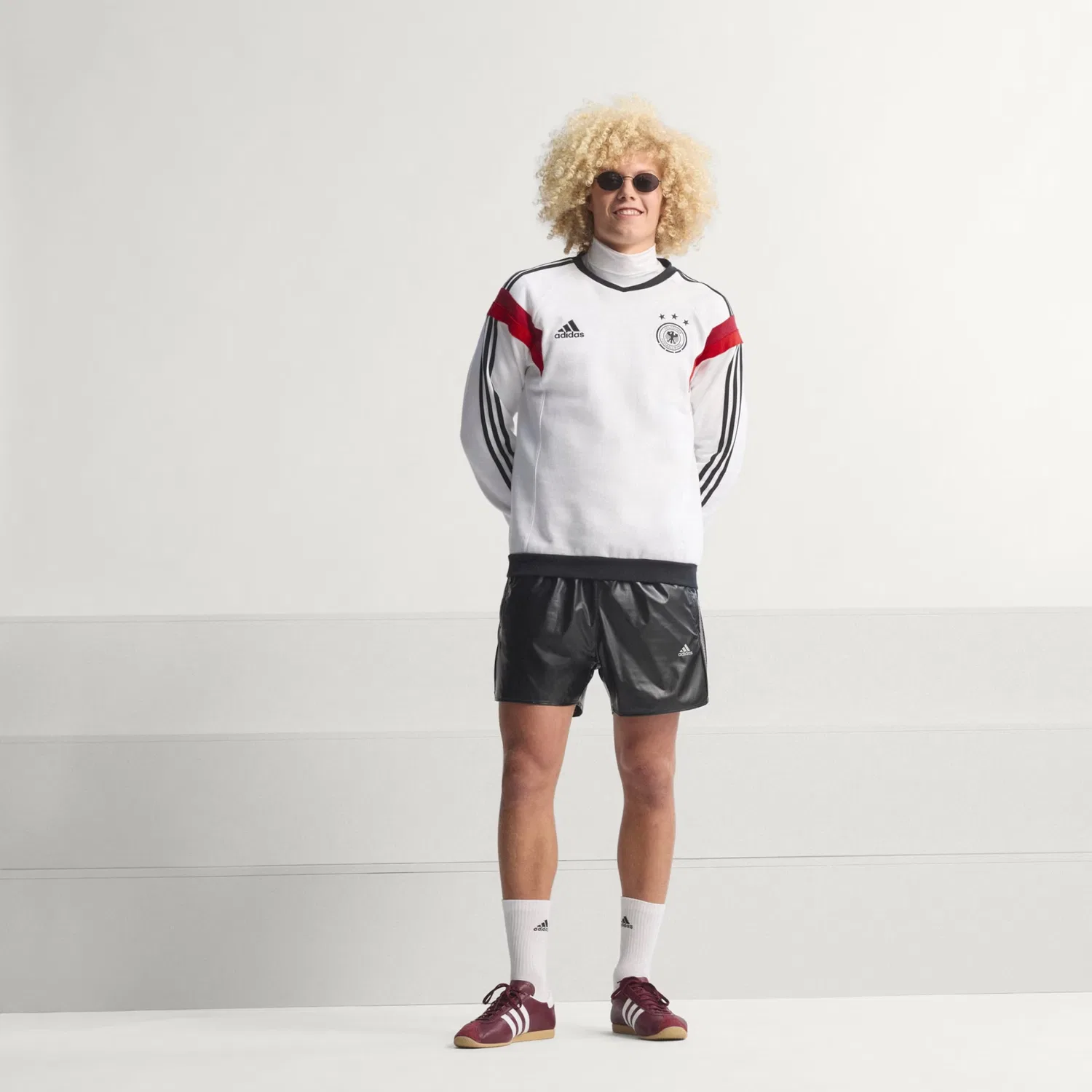 Спортивная толстовка Adidas Performance Deutschland 2014 белого цвета — фото 4