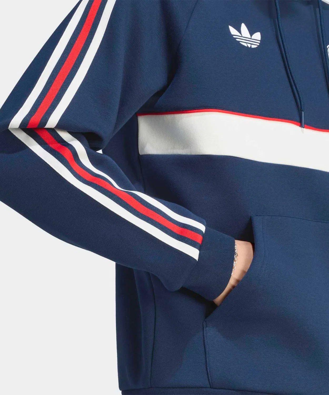 Мужской худи с длинным рукавомFC Bayern Munchen OG Adidas, Blue — фото 4