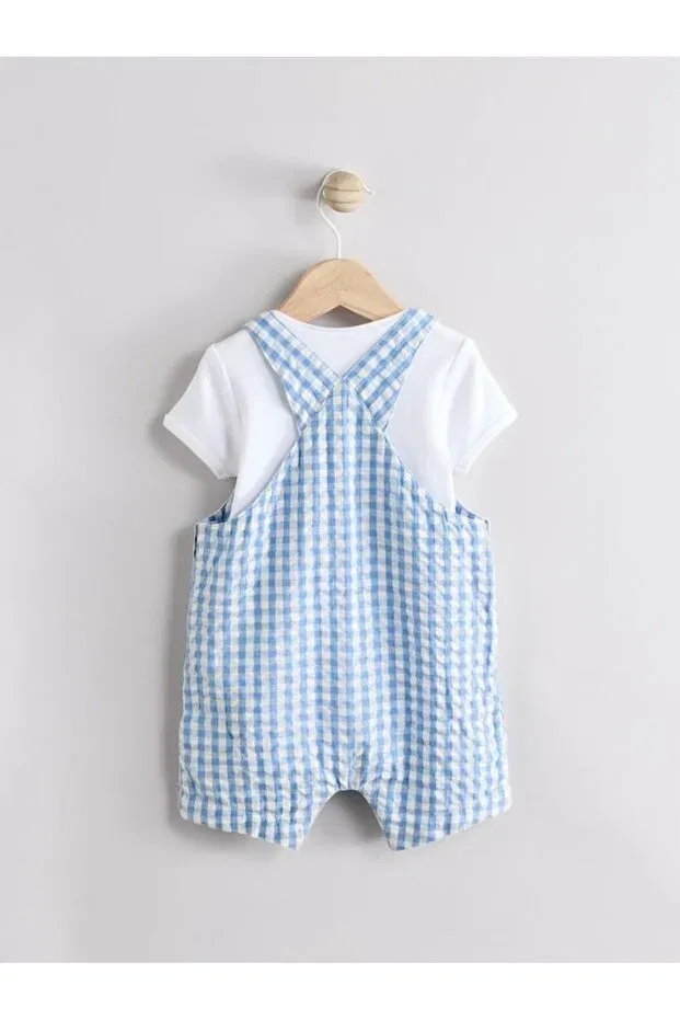 Детский комбинезон-боди хлопковый с полоской Next Baby, Blue — фото 2
