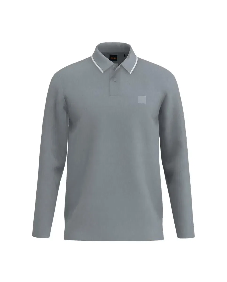 Рубашка с длинным рукавом, Polo, Boss, серый