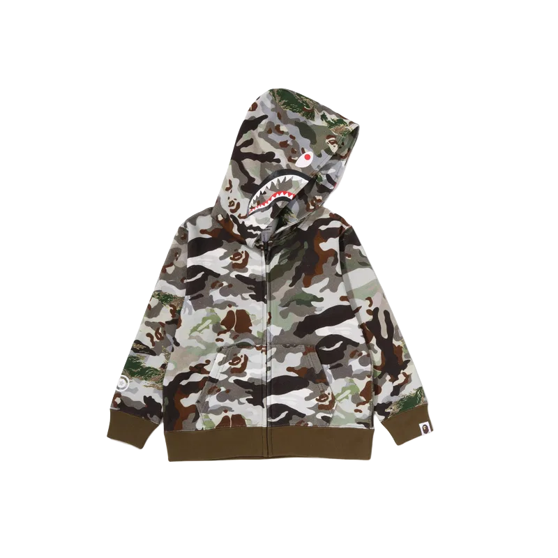 Детское худи с капюшоном A BATHING APE, GRD Green