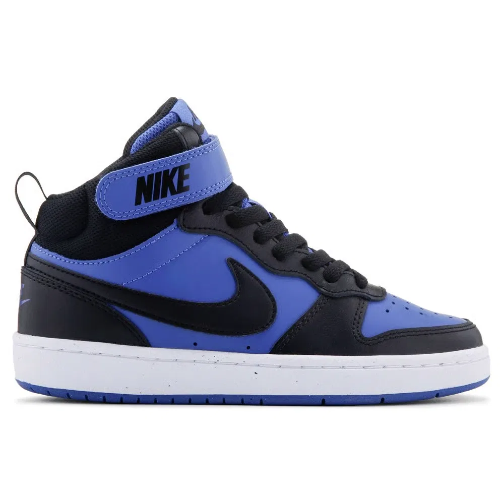Детские кроссовки Kids' Court Borough средней высоты Nike, Black/Royal — фото 2