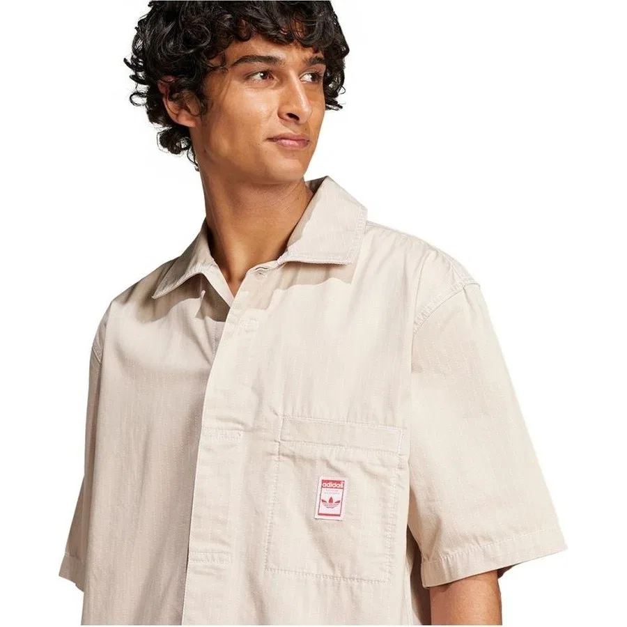 Мужская рубашка Wabash Shirt adidas, Бежевый — фото 4