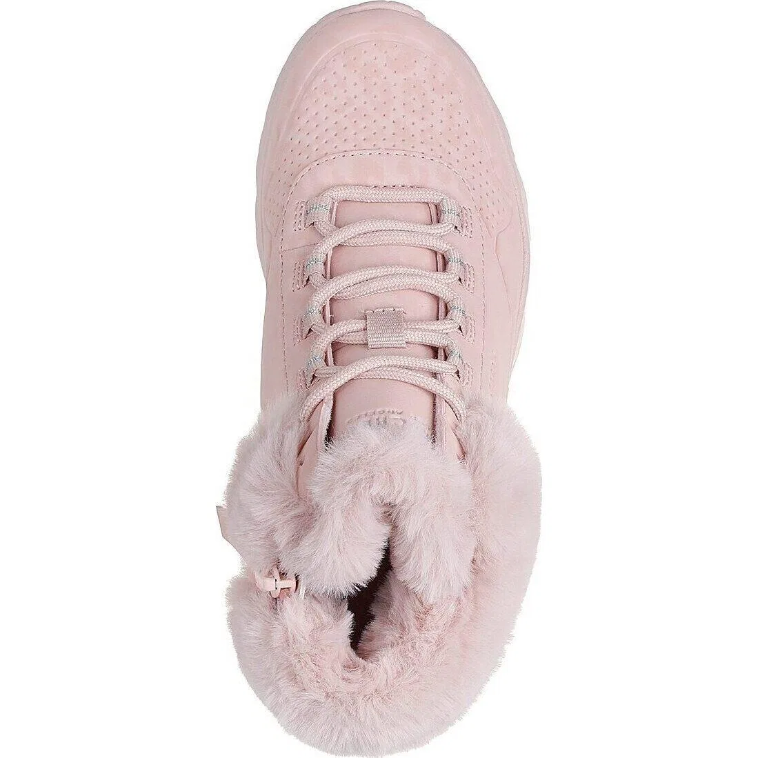 Детские ботинки с принтом Cozy Leopard Skechers, Rosa — фото 2