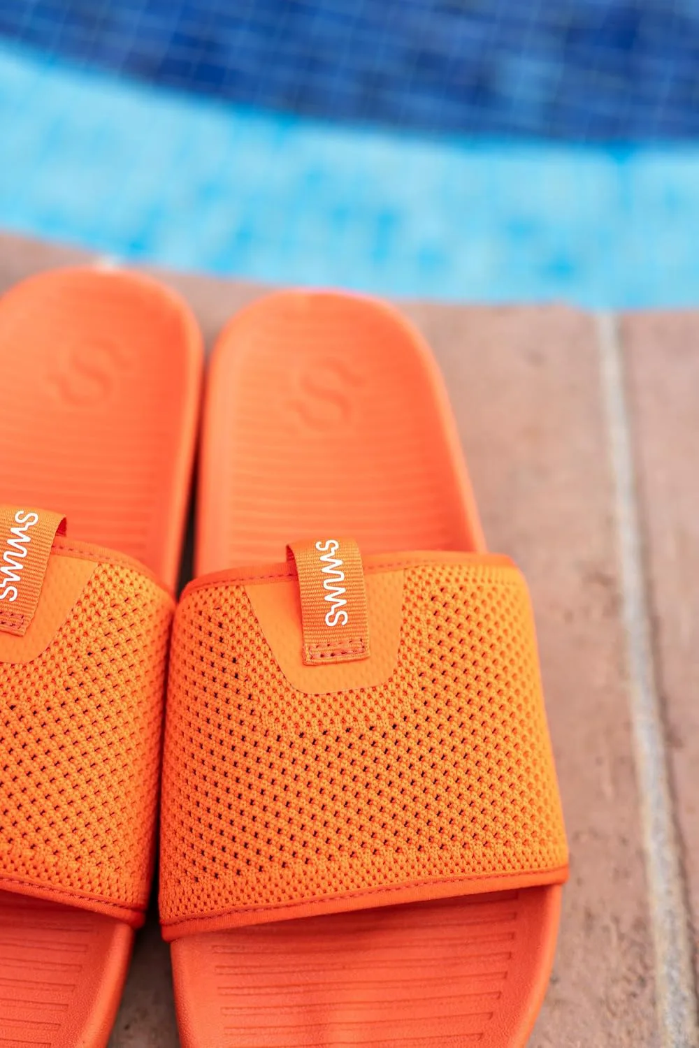 Мужские шлепанцы SWIMS, кабанас-слайд, для использования у бассейна на улице, оранжевый — фото 3