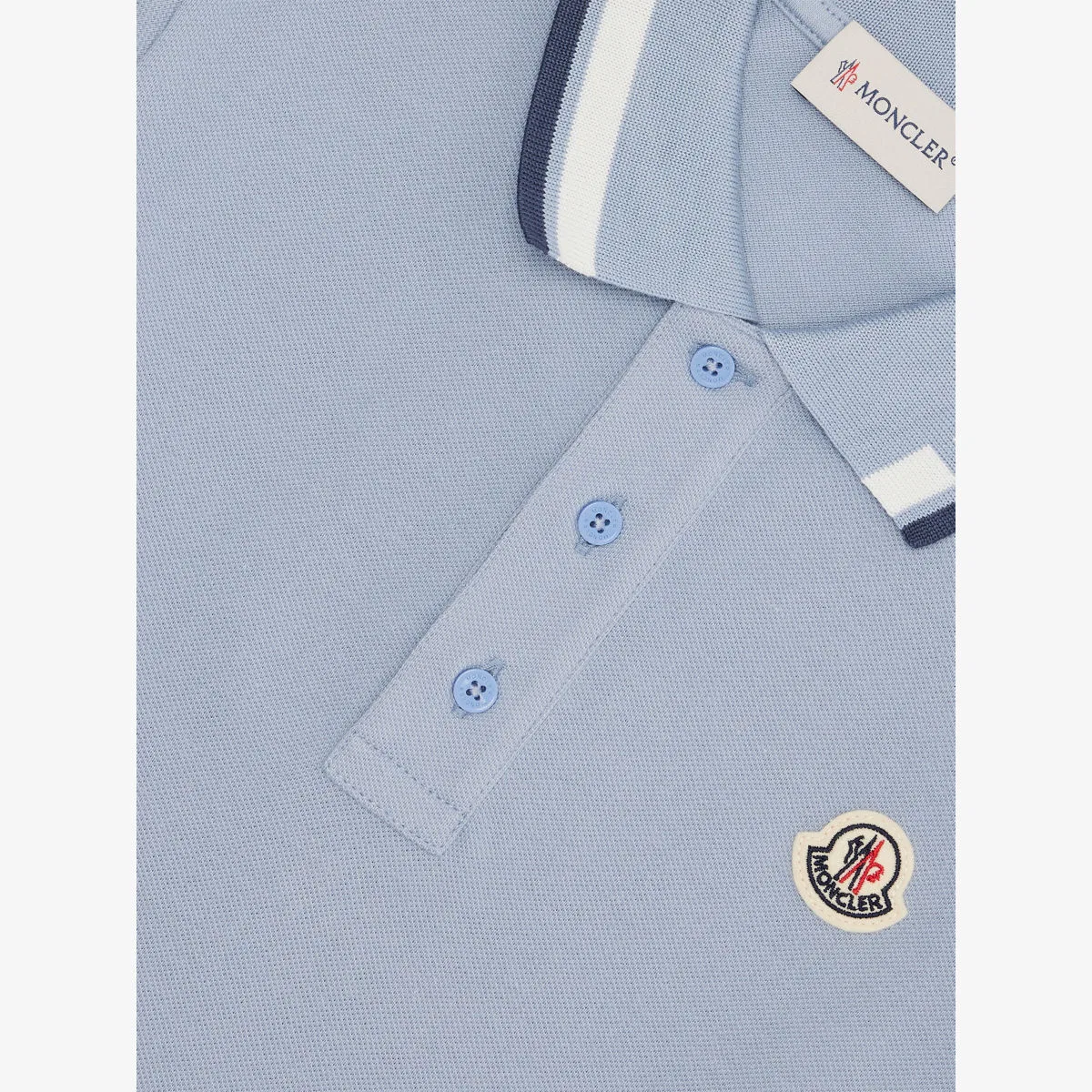 Хлопковая футболка-поло с коротким рукавом brand-patch, размер 4-14 лет Moncler, солнечный желтый — фото 2