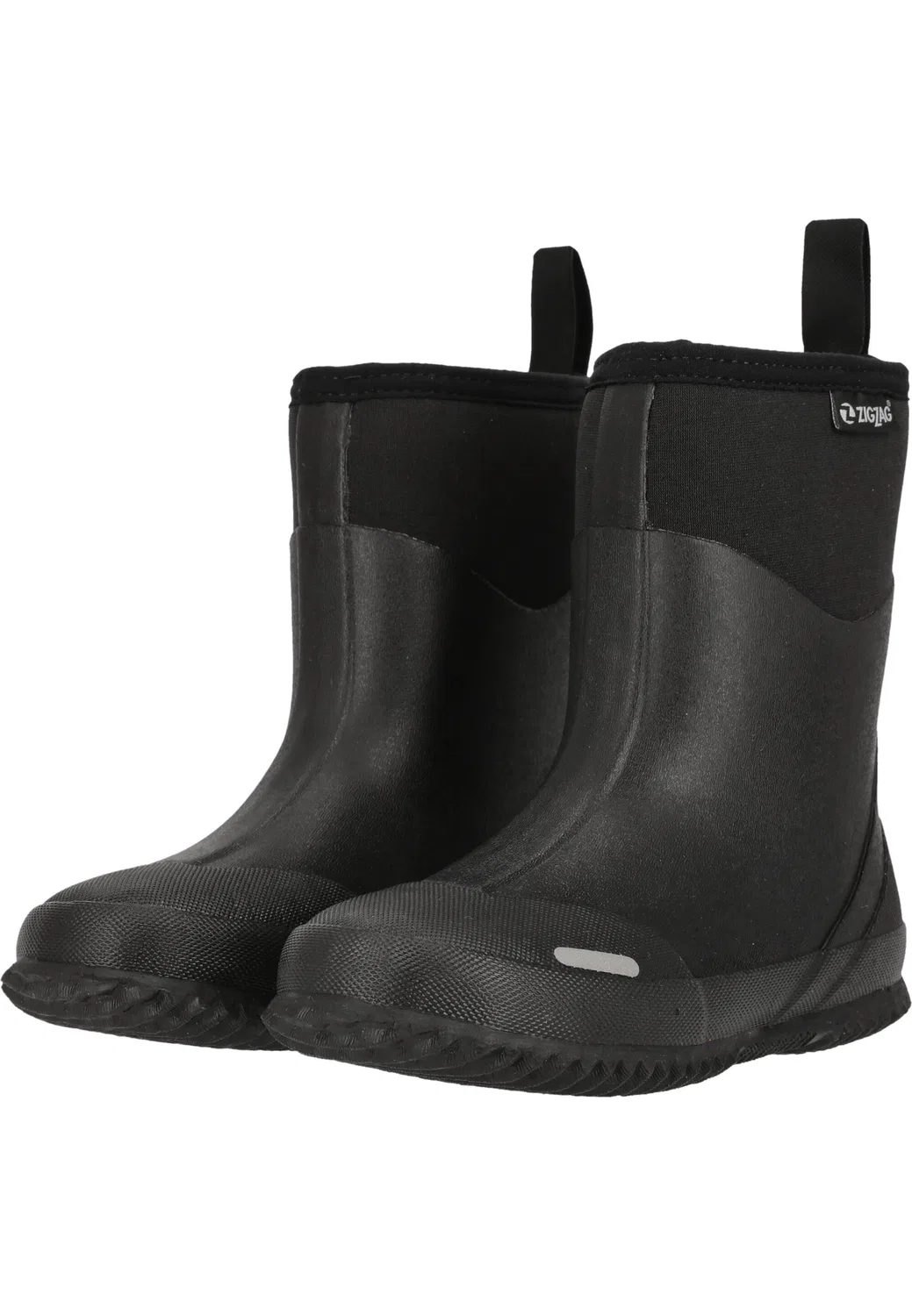 Детские сапоги резиновые с неопреном Gummistiefel Neopren Rubber Boot Zigzag, Schwarz — фото 4