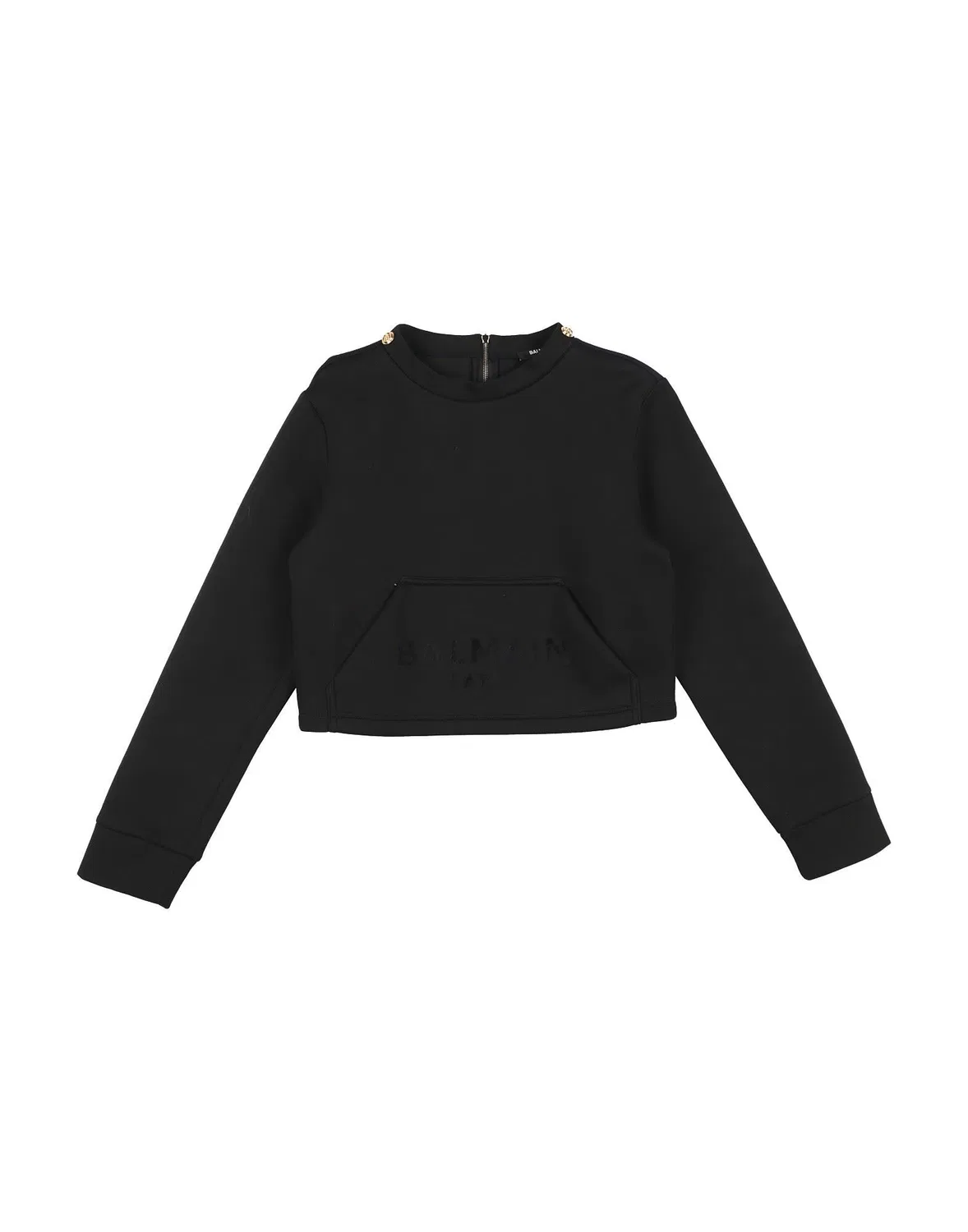 Свитшот с принтом Balmain, черный