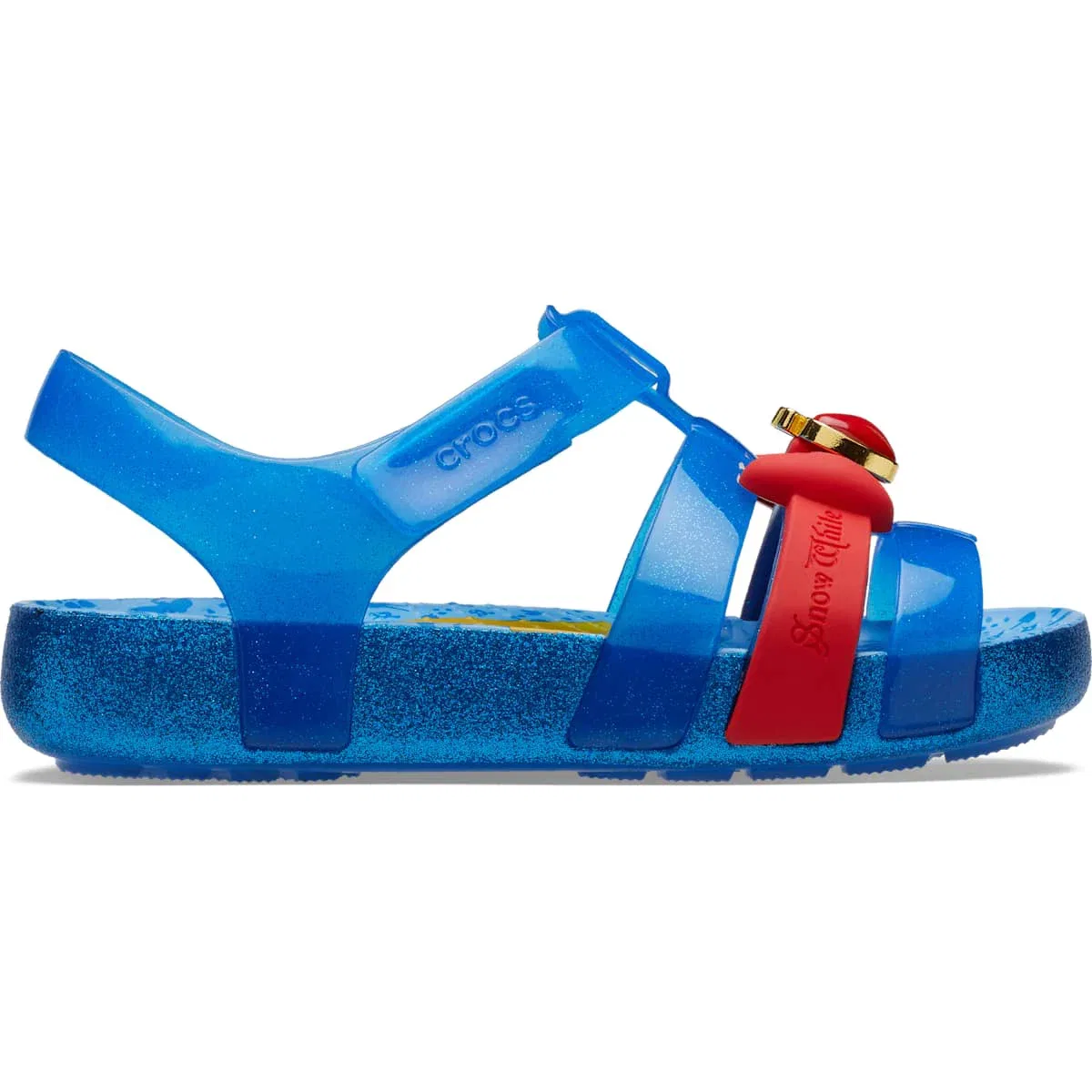 Детские сандалии с принтом Snow White Crocs, Bright Cobalt