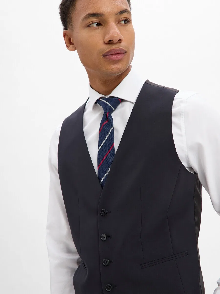 Жилет BOSS Suit Vest 'Jasper' в темно-синем цвете — фото 2
