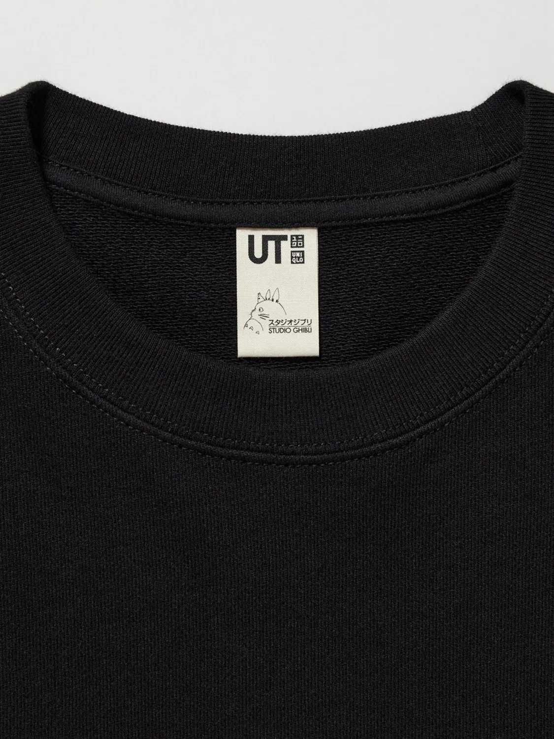 Толстовка с длинным рукавом с принтом Ghibli Uniqlo, черный — фото 2