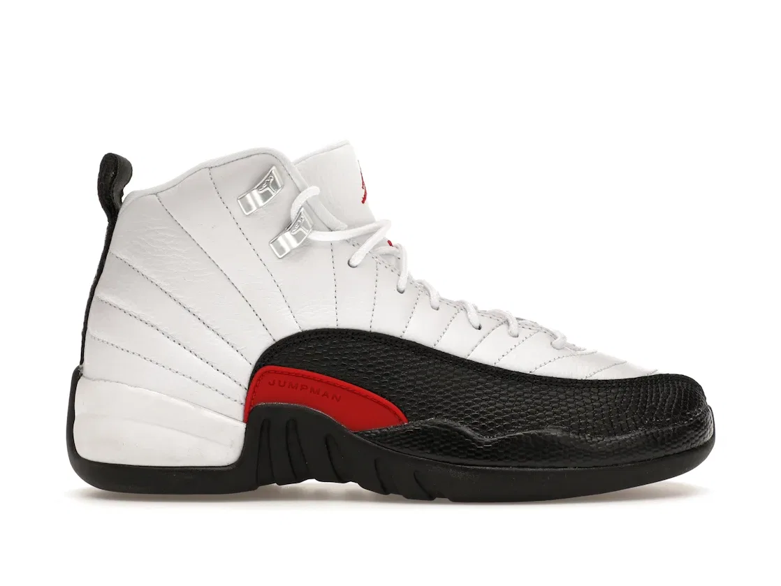 Детские кроссовки Lifestyle с принтом Jordan 12 Retro Jordan, White/Gym Red/Black
