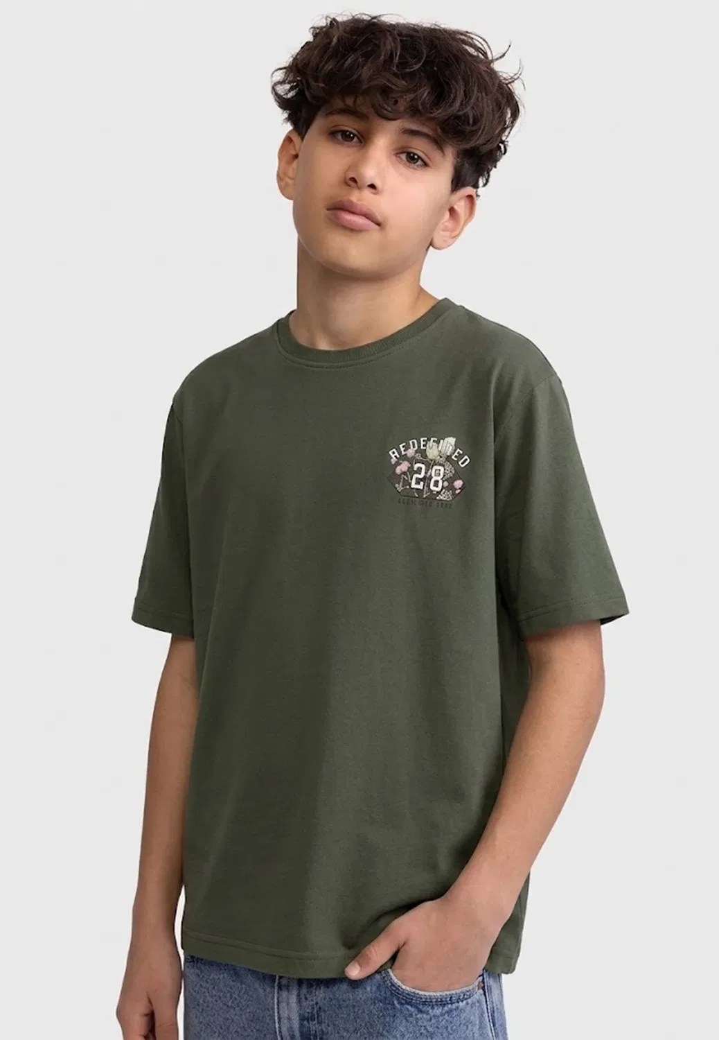 Футболка Jake свободного кроя, унисекс, с принтом Redefined Rebel, Agave Green — фото 3