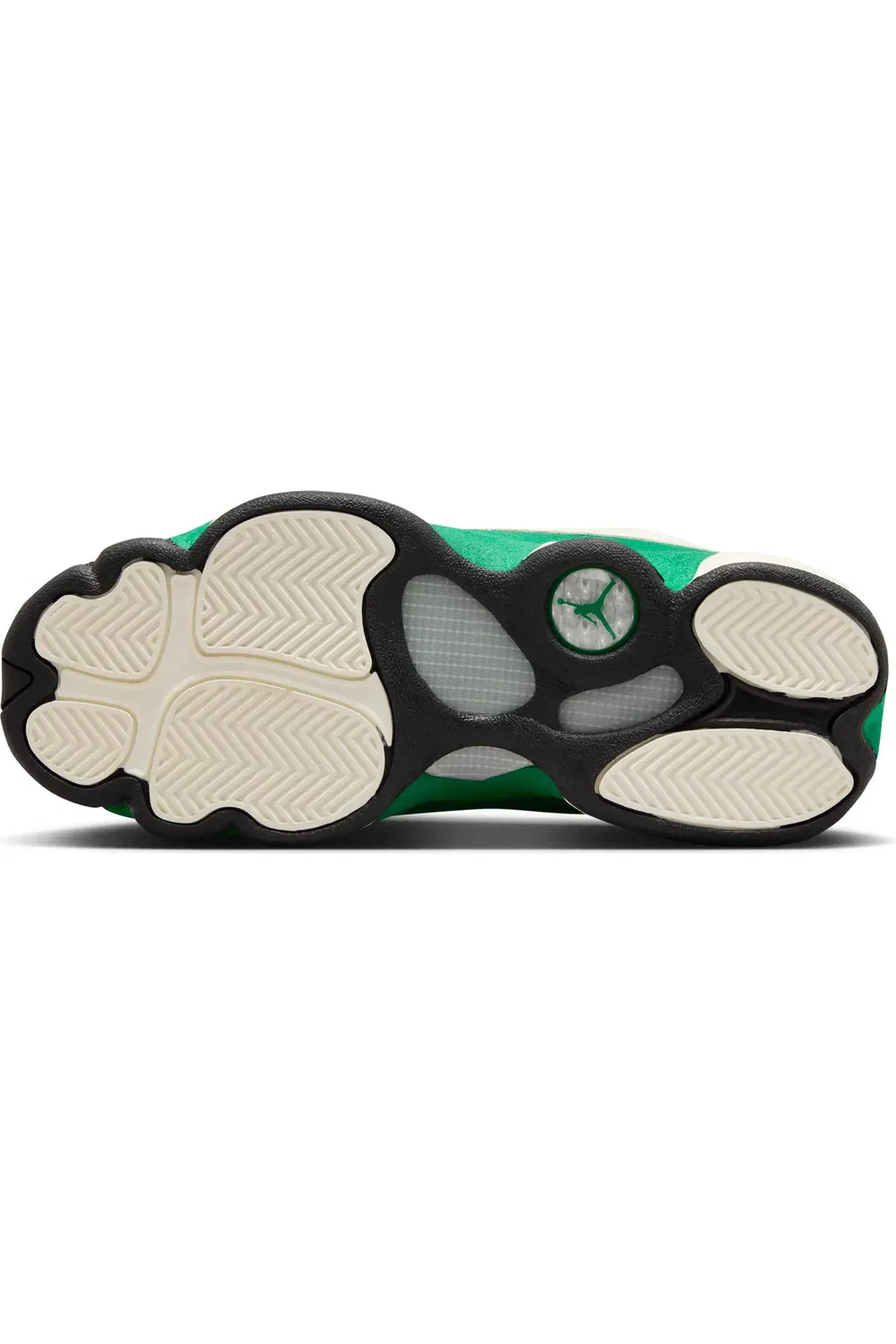 Кроссовки детские высокие Air Jordan 13 Retro Nike, Sail/Pine Green/Black — фото 4